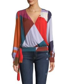 Klara Colorblock Long-Sleeve Top at Bergdord Goodman